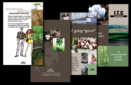 Brochure about producing Environmentally friendly cloth